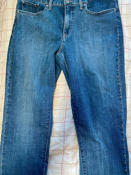 Levi's Denim - Levi's 311 Shaping Skinny Jeans Studded Side Seam Medium Wash
